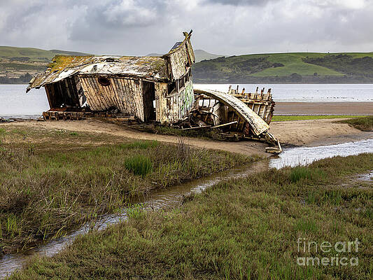 Wall Art - Photograph - Shipwreck of the Point Reyes 4 by Cindy Shebley