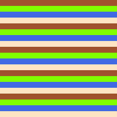 [ Thumbnail: Sienna, Chartreuse, Royal Blue, and Bisque Colored Lined/Striped Pattern Duvet Cover ]