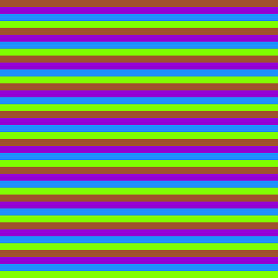 [ Thumbnail: Sienna, Dark Violet, Blue, and Chartreuse Colored Lined/Striped Pattern Acrylic Print ]