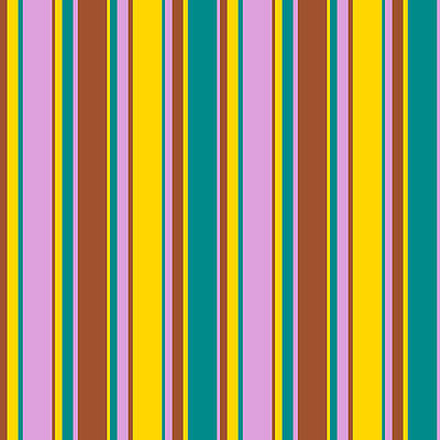 [ Thumbnail: Sienna, Yellow, Dark Cyan, and Plum Colored Lines/Stripes Pattern Duvet Cover ]