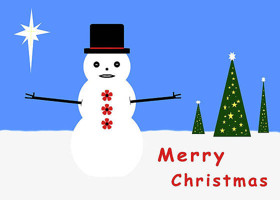 Wall Art - Digital Art - Simon Says Merry Christmas by Kathy K McClellan