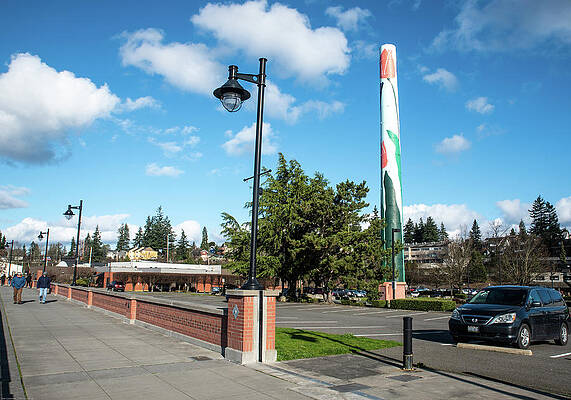 Skagit Riverwalk and Tulip Chimney by Tom Cochran Skagit Riverwalk and Tulip Chimney by Tom Cochran