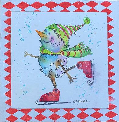 Skater in red by Carla Flegel Skater in red by Carla Flegel