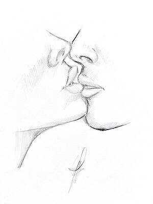 2900 Drawing Of A Kissing Lips Stock Photos Pictures  RoyaltyFree  Images  iStock