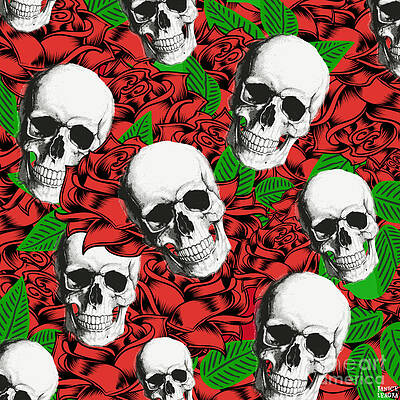 Skull Roses by Janice Leagra dba Big Melon Creative Skull Roses by Janice Leagra dba Big Melon Creative