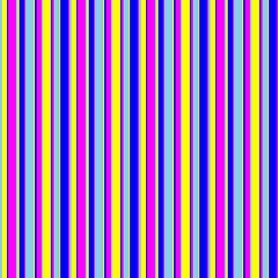 [ Thumbnail: Sky Blue, Yellow, Blue, and Fuchsia Colored Pattern of Stripes Duvet Cover ]