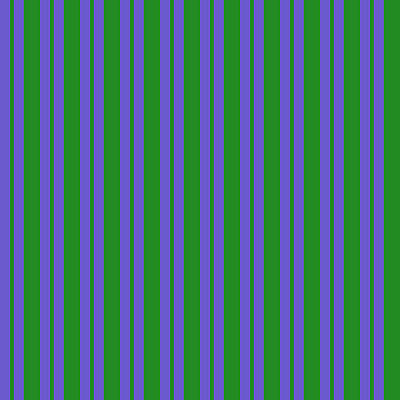 [ Thumbnail: Slate Blue and Forest Green Colored Lines Pattern Wood Print ]