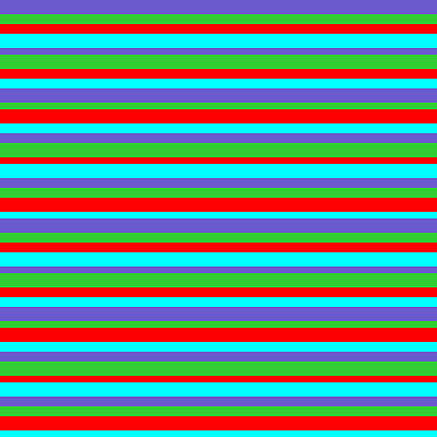 [ Thumbnail: Slate Blue, Lime Green, Red, and Cyan Colored Stripes/Lines Pattern Duvet Cover ]