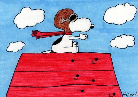Aufkleber Snoopy the Dog - Comicstyle