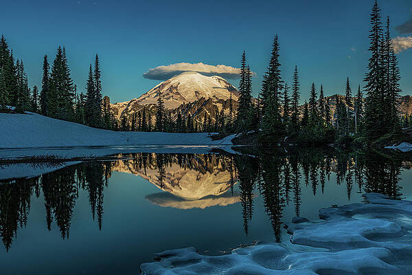 Wall Art - Photograph - Snow-rimmed sunrise by Tim Lyden