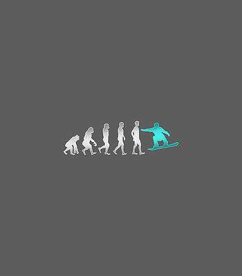  Digital Art - Snowboarding Evolution of Snowboarder by Collig Frith