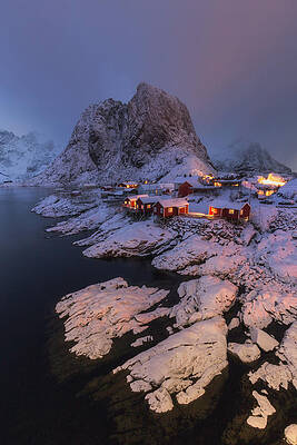 Snow Village I by Francis Ansing Snow Village I by Francis Ansing