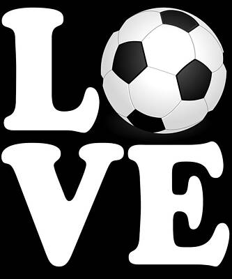Wall Art - Digital Art - Soccer Love by Flippin Sweet Gear