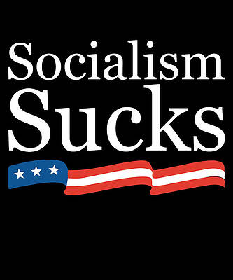 Wall Art - Digital Art - Socialism Sucks by Flippin Sweet Gear