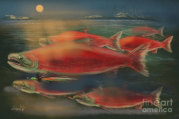 Wall Art - Digital Art - Sockeye Spawn by Doug Gist