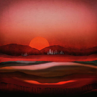 Wall Art - Digital Art - Solitude by Spacefrog Designs