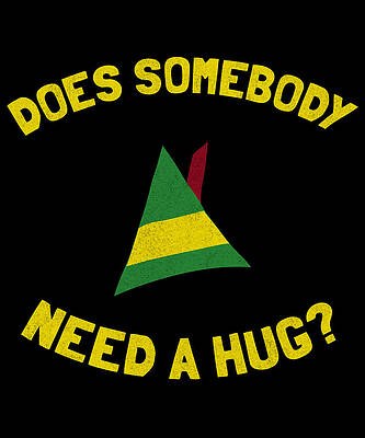 Wall Art - Digital Art - Somebody Need A Hug Retro by Flippin Sweet Gear