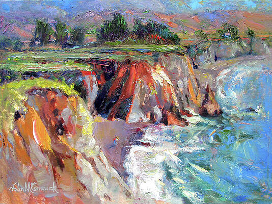 Wall Art - Painting - Sonoma Coast, Duncan's Landing by John McCormick