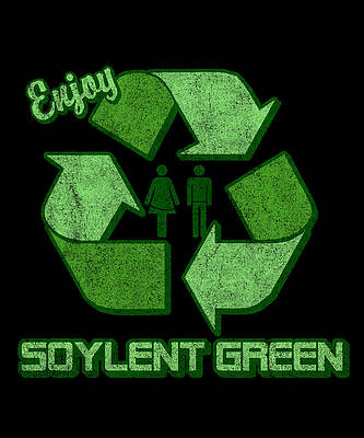 Wall Art - Digital Art - Soylent Green Retro by Flippin Sweet Gear