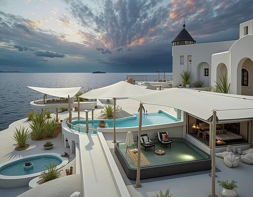 Wall Art - Digital Art - Spa with Pedicure Pool by Eris And AI