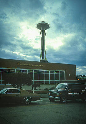 Wall Art - Photograph - Space Needle Seattle 1984 by Gordon James