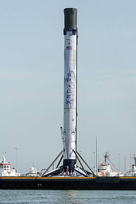 SpaceX Booster on Barge July 4, 2020 by Bradford Martin SpaceX Booster on Barge July 4, 2020 by Bradford Martin