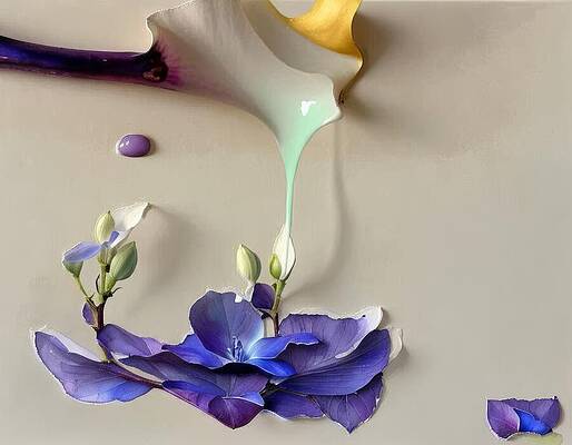 Wall Art - Digital Art - Spill - Create by Eris And AI
