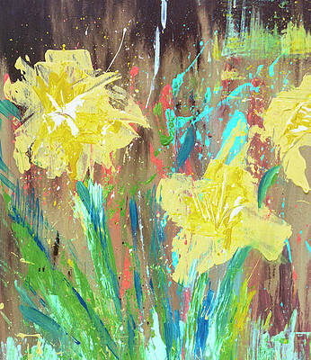 Sping Daffodil Yellow Floral Abstract by Joanne Herrmann Sping Daffodil Yellow Floral Abstract by Joanne Herrmann