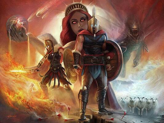 Wall Art - Digital Art - Spiritual Warfare by Steve Goad