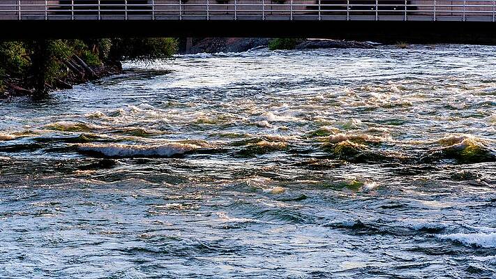 Spokane River Under Bridge by Jerry Sodorff Spokane River Under Bridge by Jerry Sodorff