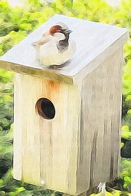 Wall Art - Painting - Spring Nesting by AList Art Gallery