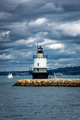 Wall Art - Photograph - Spring Point Ledge Light Vertical by Debra Martz