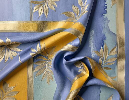 Wall Art - Digital Art - Spring Print Fabric by Eris And AI