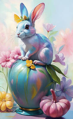 Wall Art - Mixed Media - Springtime Whimsy by Rafael Salazar