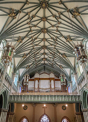 Wall Art - Photograph - St Dunstan Basilica Pipe Organ Charlottetown PEI by Debra Martz