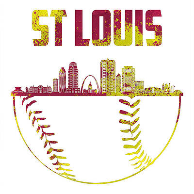 St Louis Cardinals Long Sleeve T-Shirt by Joe Hamilton - Pixels