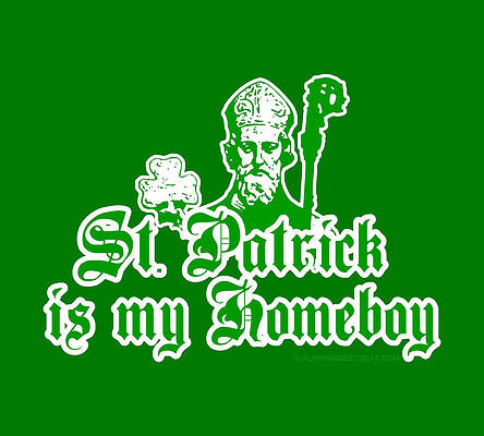 Wall Art - Digital Art - St. Patrick Is My Homeboy by Flippin Sweet Gear