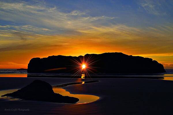 Stansel Rock Orange Sky by Renita Confer Stansel Rock Orange Sky by Renita Confer