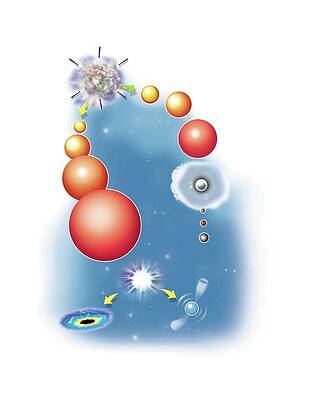 Wall Art - Digital Art - Star formation. by Album