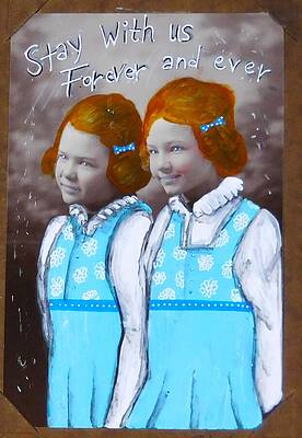 Wall Art - Painting - Stay With Us Forever and Ever by Jo Potocki