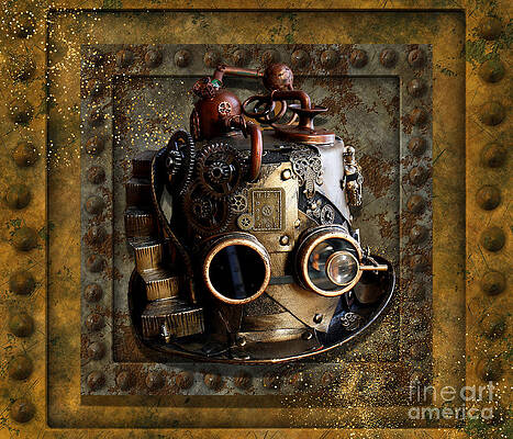 Steampunk Dragonfly Clock - Tina Mitchell Art - Digital Art, Abstract,  Man-made Objects - ArtPal