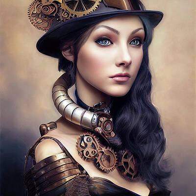 Steampunk Art Wall Art by Matthias Hauser