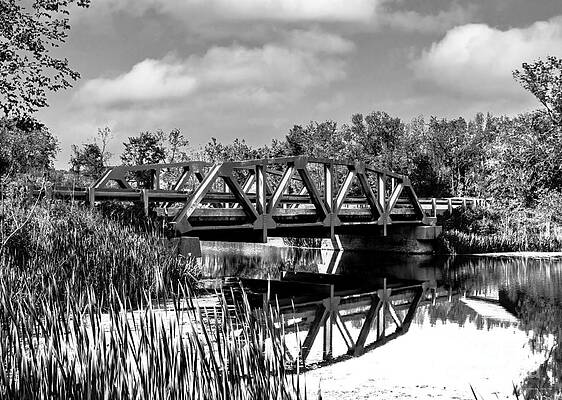 Wall Art - Photograph - Steel bridge in East Shoreham, Vermont by Eric Killorin