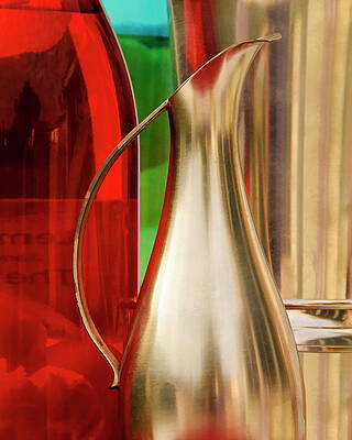 Still Life in Pewter and Glass 5 by Betty Eich Still Life in Pewter and Glass 5 by Betty Eich