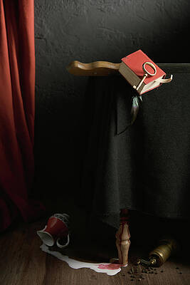 Still life with a book falling from the table by Alexey Divnich Still life with a book falling from the table by Alexey Divnich