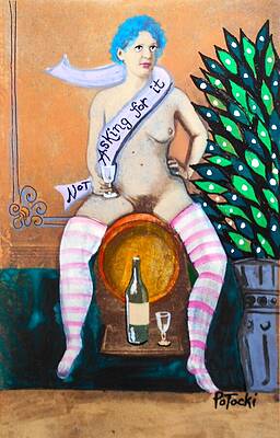 Wall Art - Painting - Still Not Asking For It by Jo Potocki