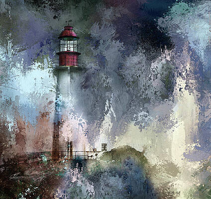 STORM AT POINT ATKINSON LIGHTHOUSE by Theresa Tahara STORM AT POINT ATKINSON LIGHTHOUSE by Theresa Tahara