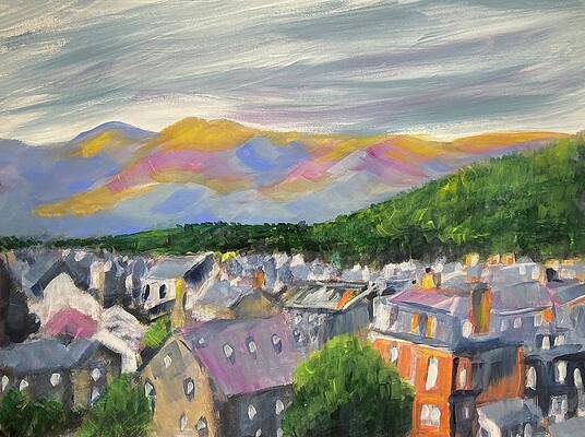 Storm coming into Oban by Ann Leech Storm coming into Oban by Ann Leech