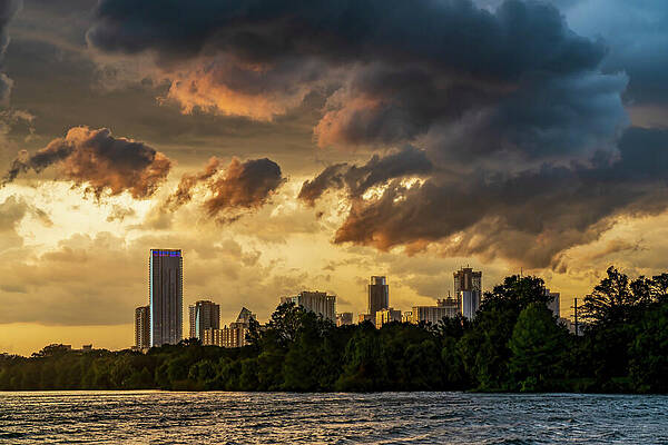 Wall Art - Photograph - Storm Rolling into Austin - 08343 by Wall Art Of Texas