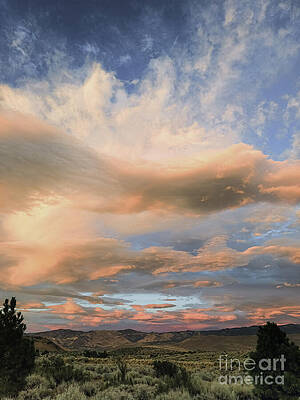 Wall Art - Photograph - Stormy Dusk Over the High Desert  by Ron Long Ltd Photography
